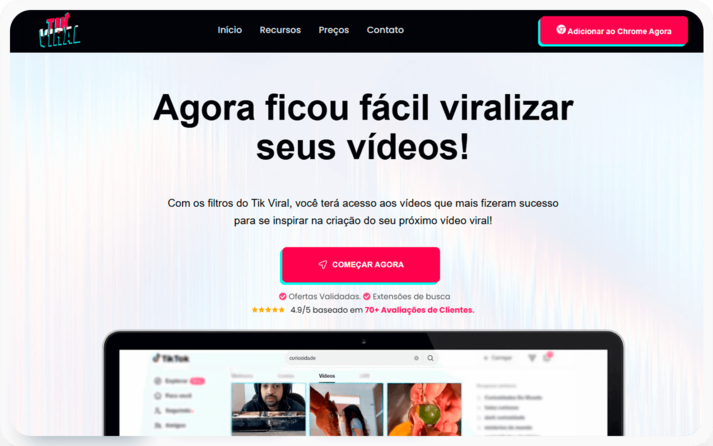 Tablet com site do cliente 2
